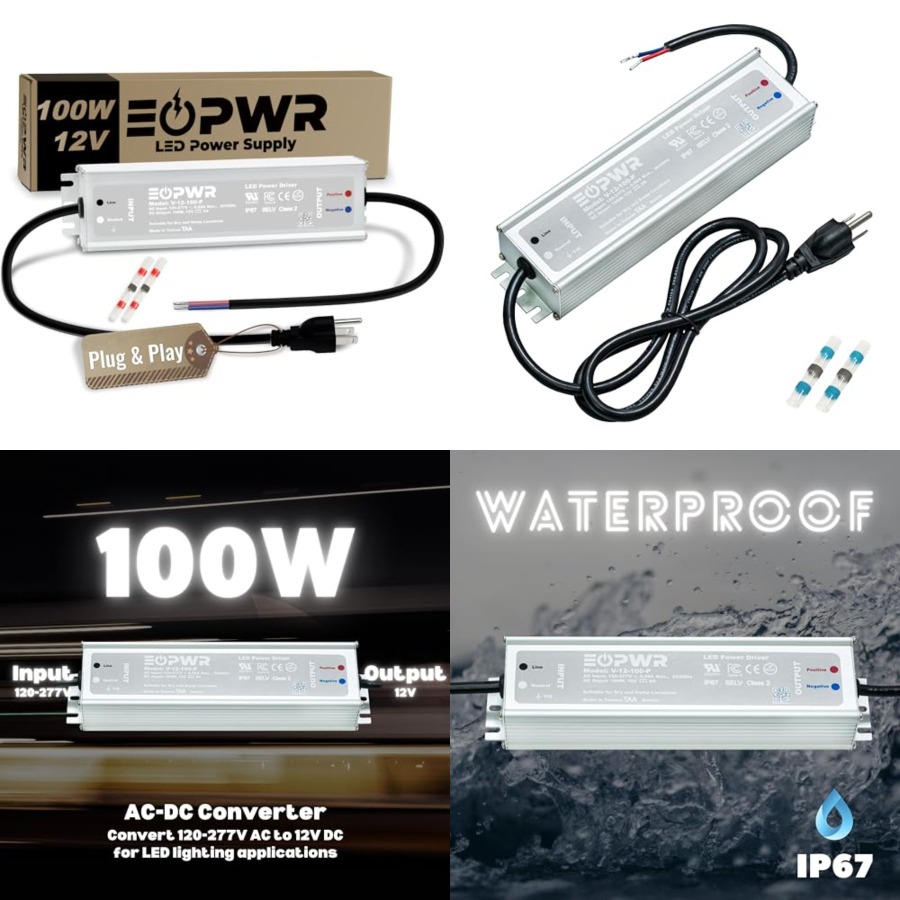 Ac Outdoor Power - Controlador LED Impermeable IP67, Fuente de