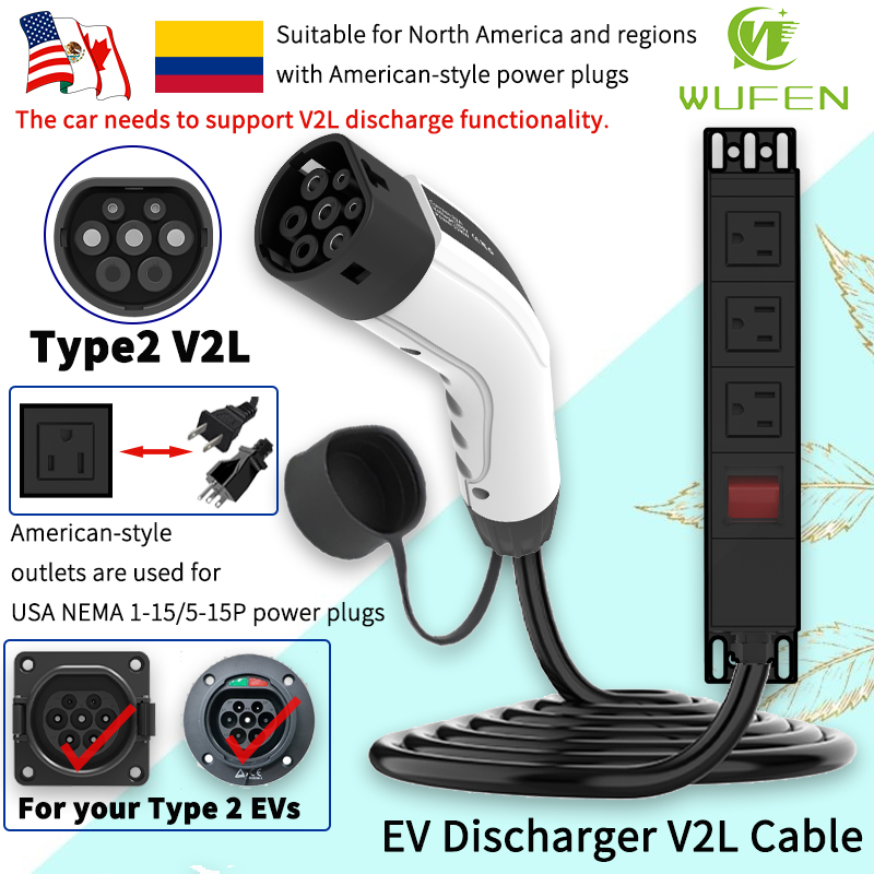 Ac Outdoor Power - WUFEN Cable portátil tipo 2 V2L